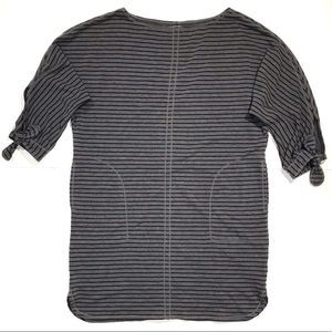 Max Studio Tie Sleeve Terry Tunic